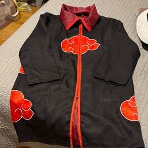 Naruto Black and Red zip robe